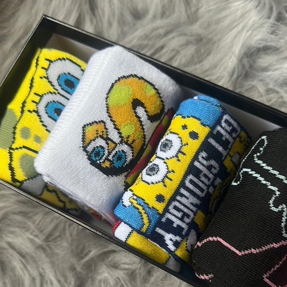 SpongeBob Cartoon Character Socks Collection - Picture 3 of 5
